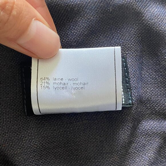 CHANEL Vintage 90s Mohair Wool Blend Maxi Skirt Size EU40/US8 Dark Fairy Grunge - Picture 10 of 15